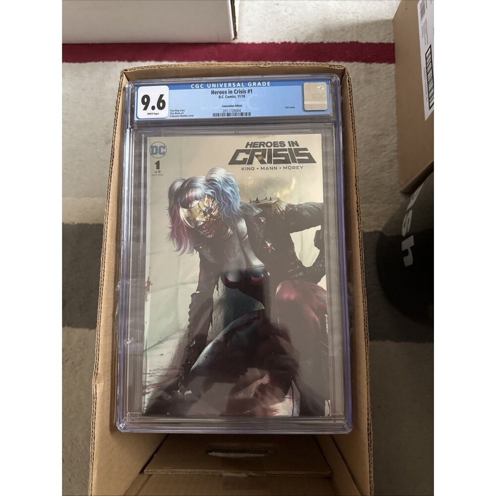 Heroes in Crisis 1 Harley Quinn Foil Cover CGC 9.6 DC Comics Francesco Mattina
